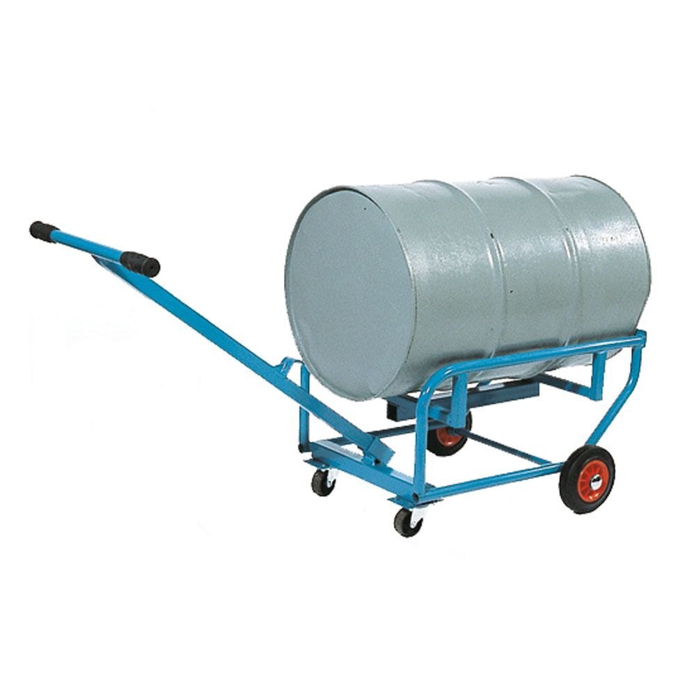 SAN AIR Mild Steel DRUM HANDLER TROLLEY, No Of Wheels: 4, Loading Capacity: 400-600 kg