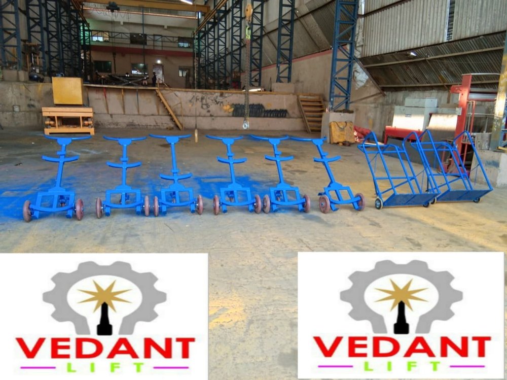 VEDANT LIFT Mild Steel Drum Trolley Manual, Loading Capacity: 200-400 kg, 0-250 mm