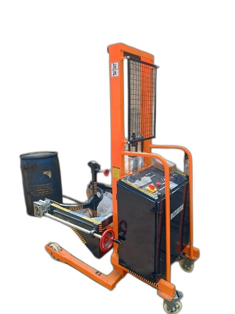 Battery Powered Semi Electric Drum LIfter Stacker, Lifting Capacity: 250