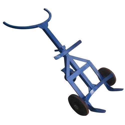 Stainless Steel Three Wheel Drum Lifter Trolley, No Of Wheels: 2, Loading Capacity: 200-400 kg