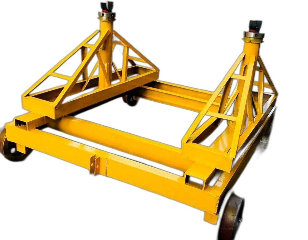 Yellow MS Cable Drum Trolley, For Construction