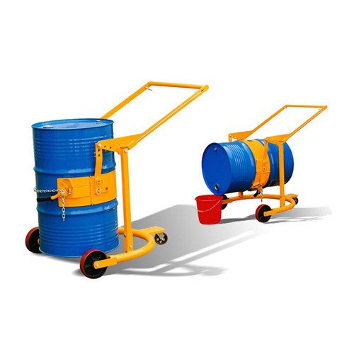 Mild Steel 2 - 4 Feet Drum Moving Trolley, For Industrial, Loading Capacity: 200-300 kg