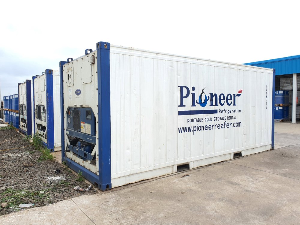 Stainless Steel Refrigerated Container Rental Services, For Cold Storage, Capacity: 1-10 Ton img