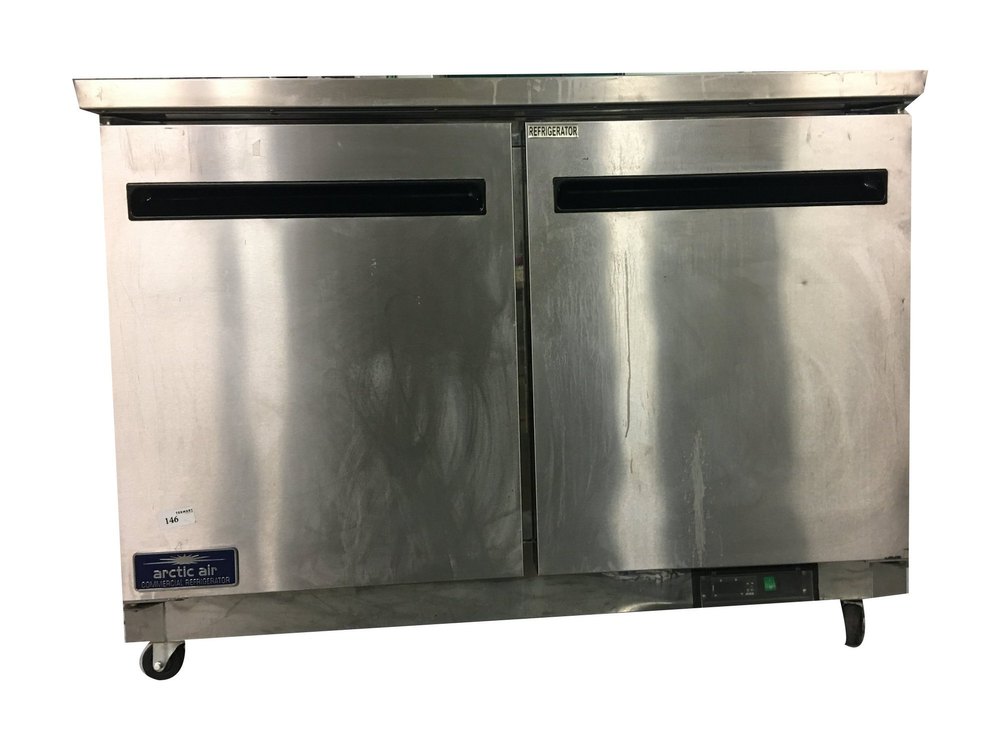 Silver Stainless Steel Commercial Refrigerator, Double Door img