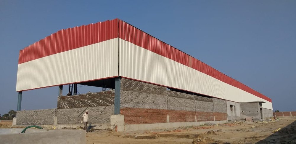 Iron Prefab Warehouse Steel Shade Fabrication Service