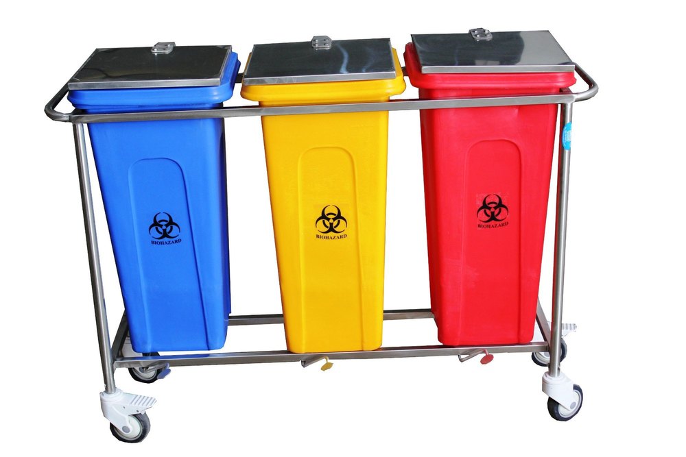 POLYWELL Bio Medical Waste Bins 60 Ltr, For Hospital img