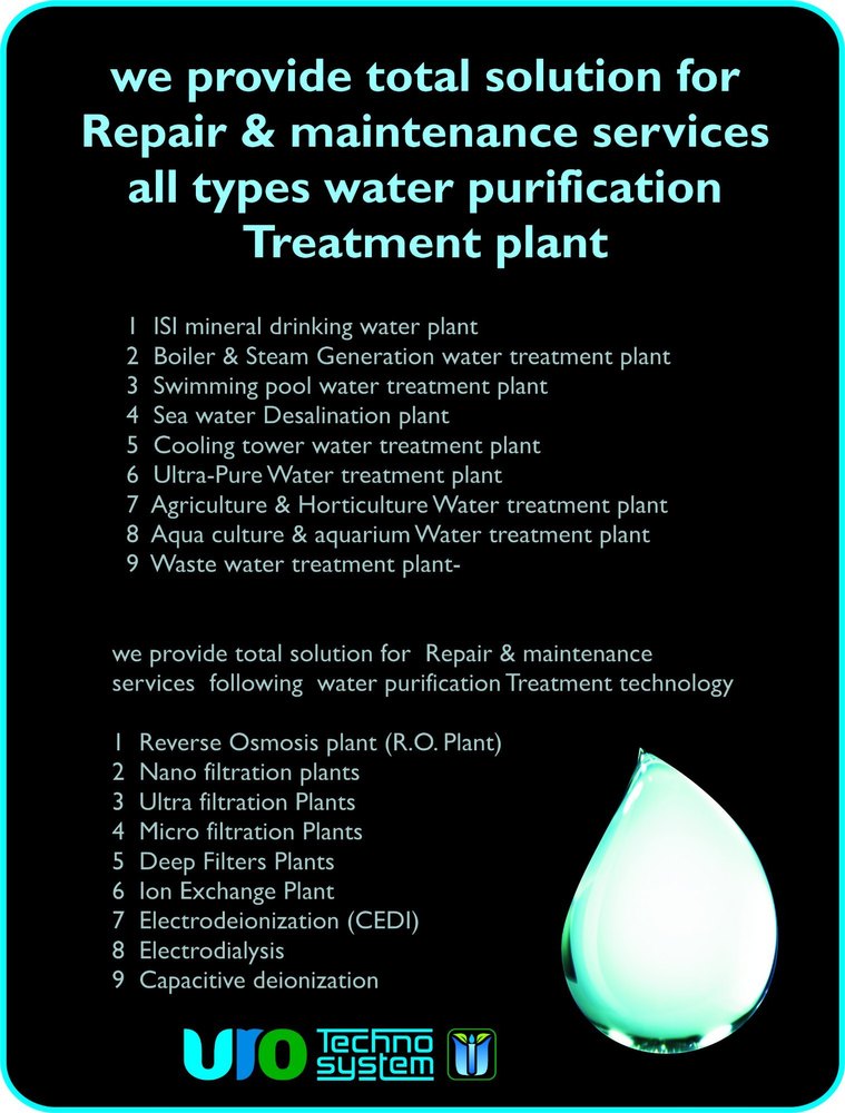 Water Purification Plant Repairing Services, Ahmedabad