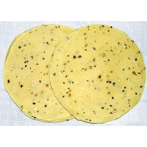 Light Yellow Chana Masala Papad