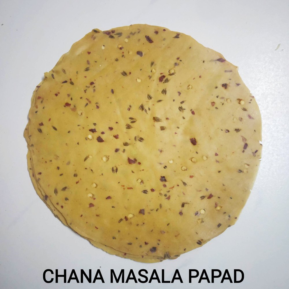 Sweet And Salty Chana Masala Papad