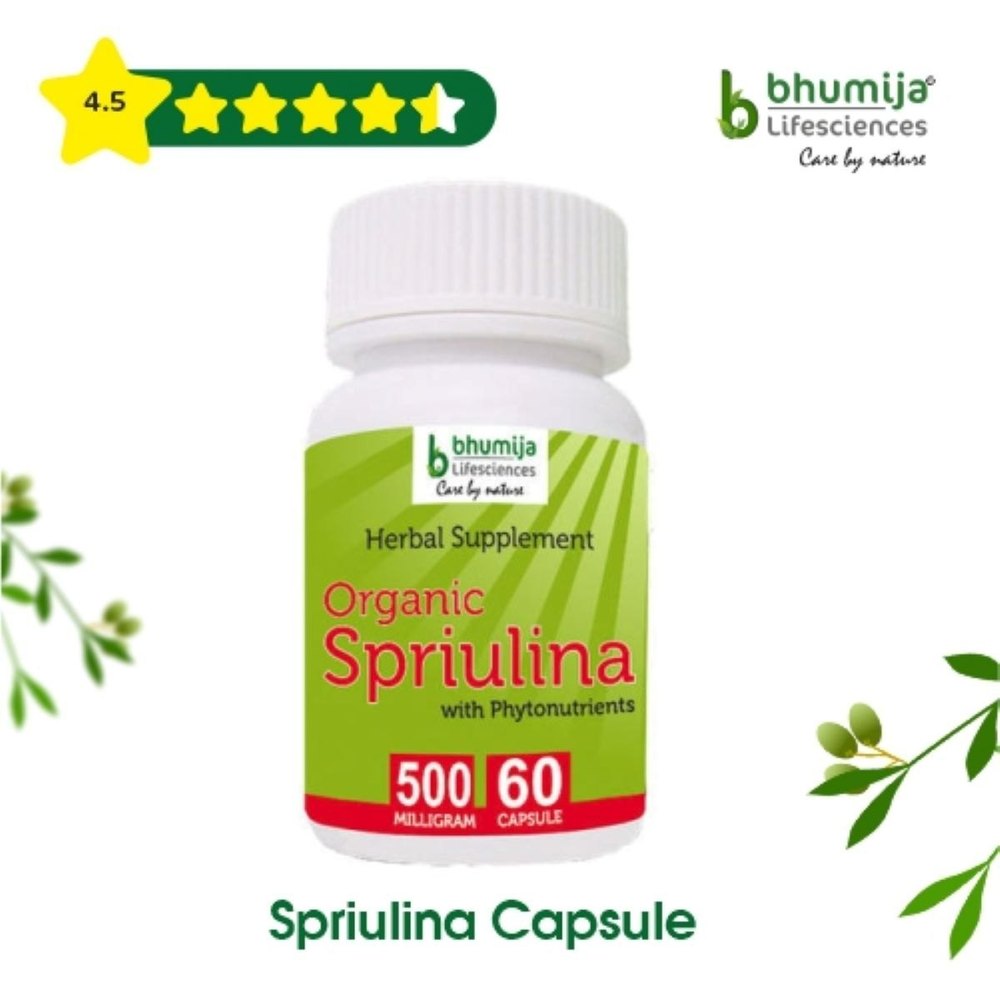 Bhumija Spirulina Capsule, Non prescription, Packaging Size: 60 Capsules