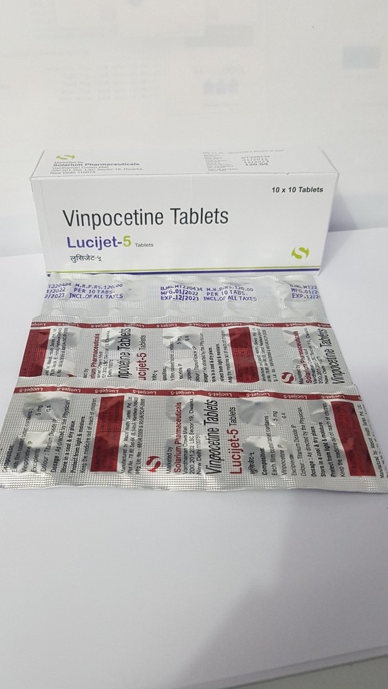 Piracetam 800 Mg Ginkgo Biloba 60 Mg Vinpocetine 5mg, 10 x 10 Tablets