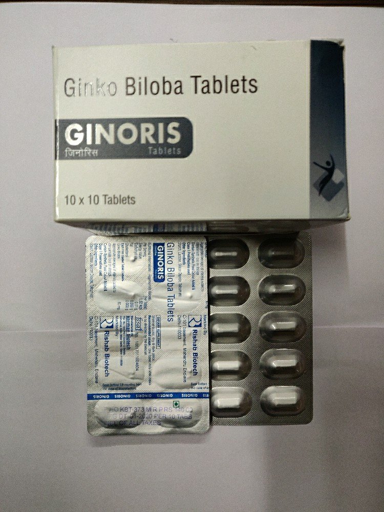 Ginkgo Biloba 60mg Tablets, Grade Standard: Food Grade, Packaging Size: 10x10