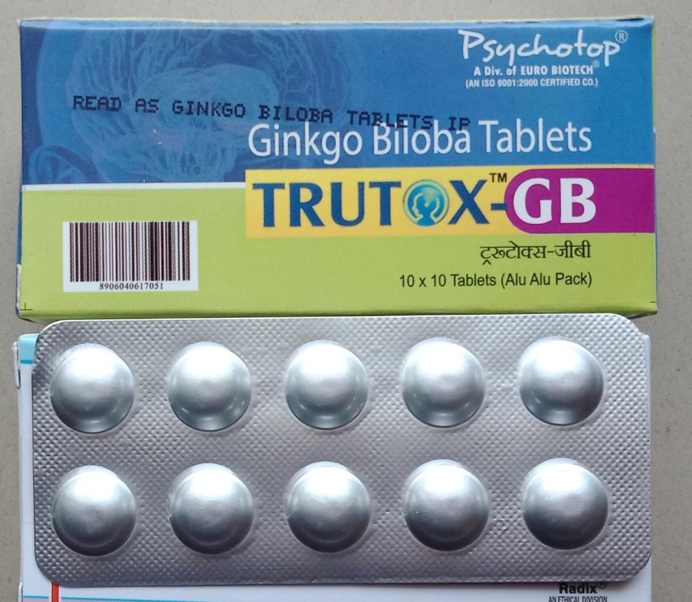 Ginkgo Biloba 40mg/120 mgTablet, Packaging Type: Alu-alu, Packaging Size: 10*10