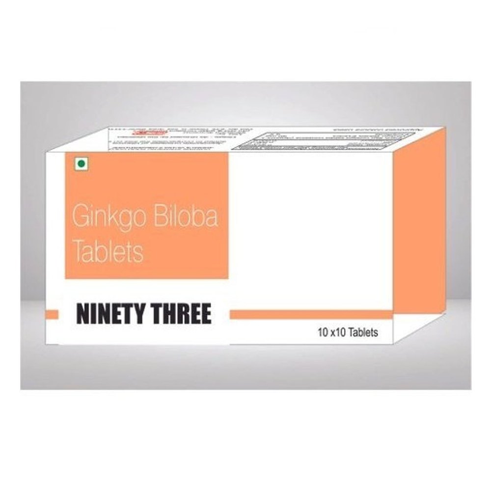 Ninety Three Ginkgo Biloba Tablets, Grade Standard: Medicine Grade