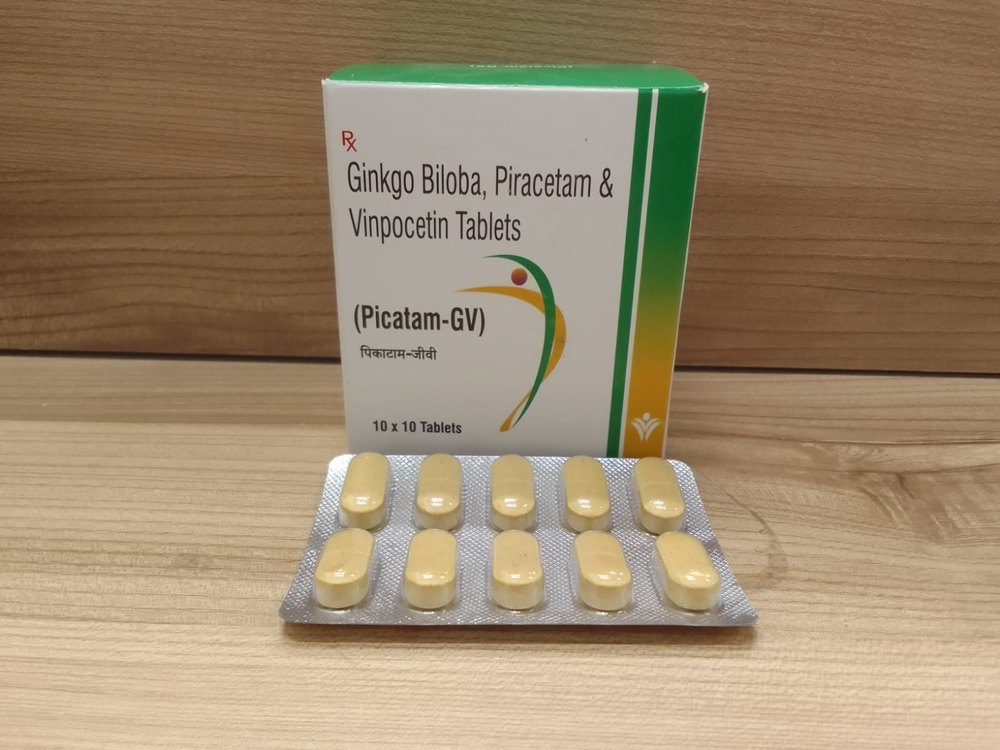 Ginkgo Biloba Piracetam Vinpocetine Tablets