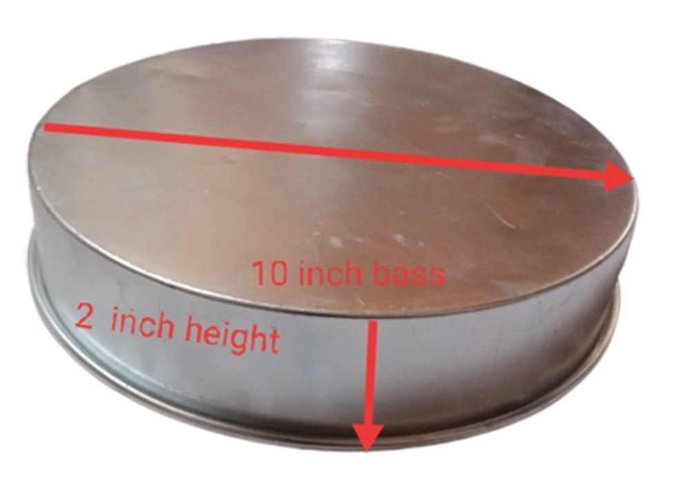 Silver Aluminium 10x2inch Round Cake Mould, For Bakery, Thickness Millimetre: 8mm