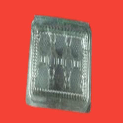 Transparent Plastic Muffin Tray With Cover 6 Muffins, Thickness Millimetre: 2.50mm