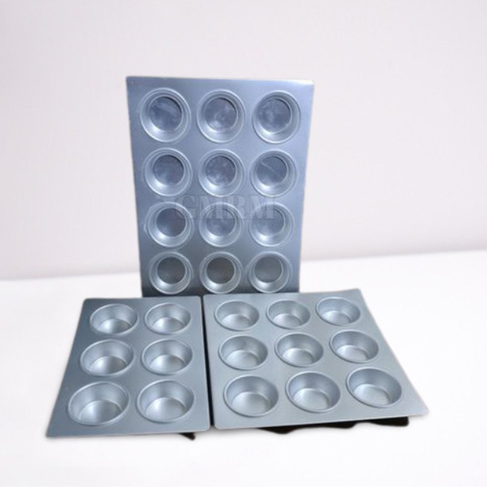 Silver Aluminium Aluminum Muffin Tray