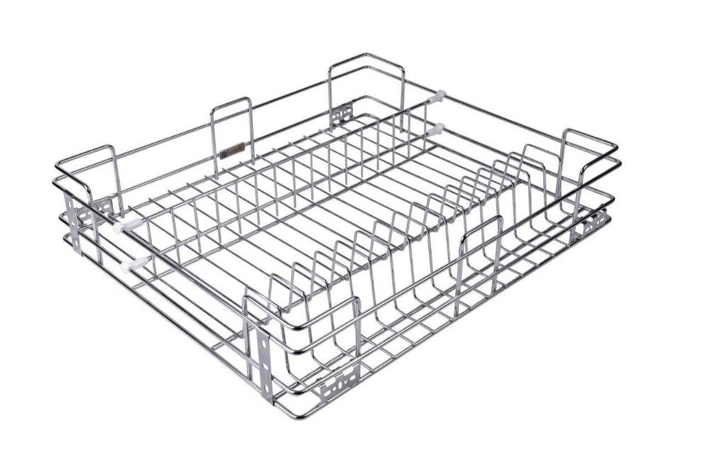 Stainless Steel 19x20x4 Inch Modular Kitchen Basket, Rectangular