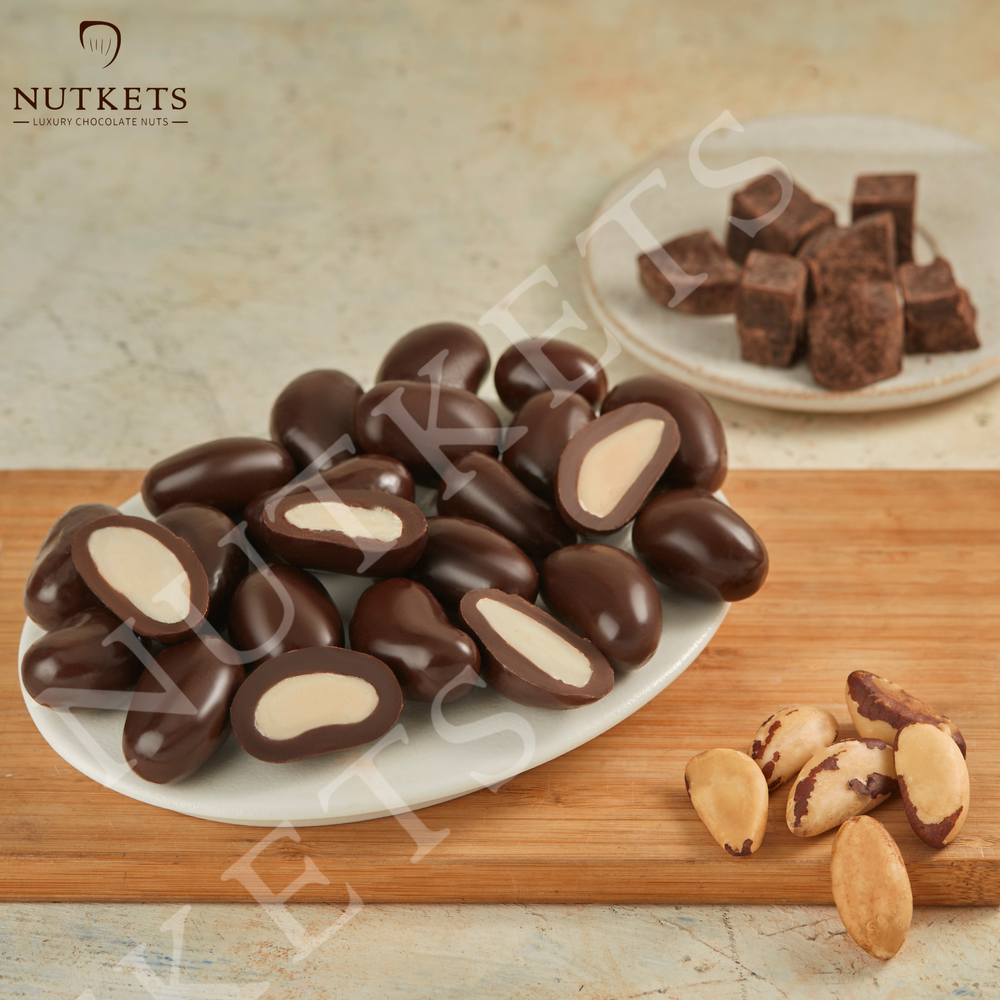 Oval Nutkets Dark Chocolate Coated Brazil Nuts