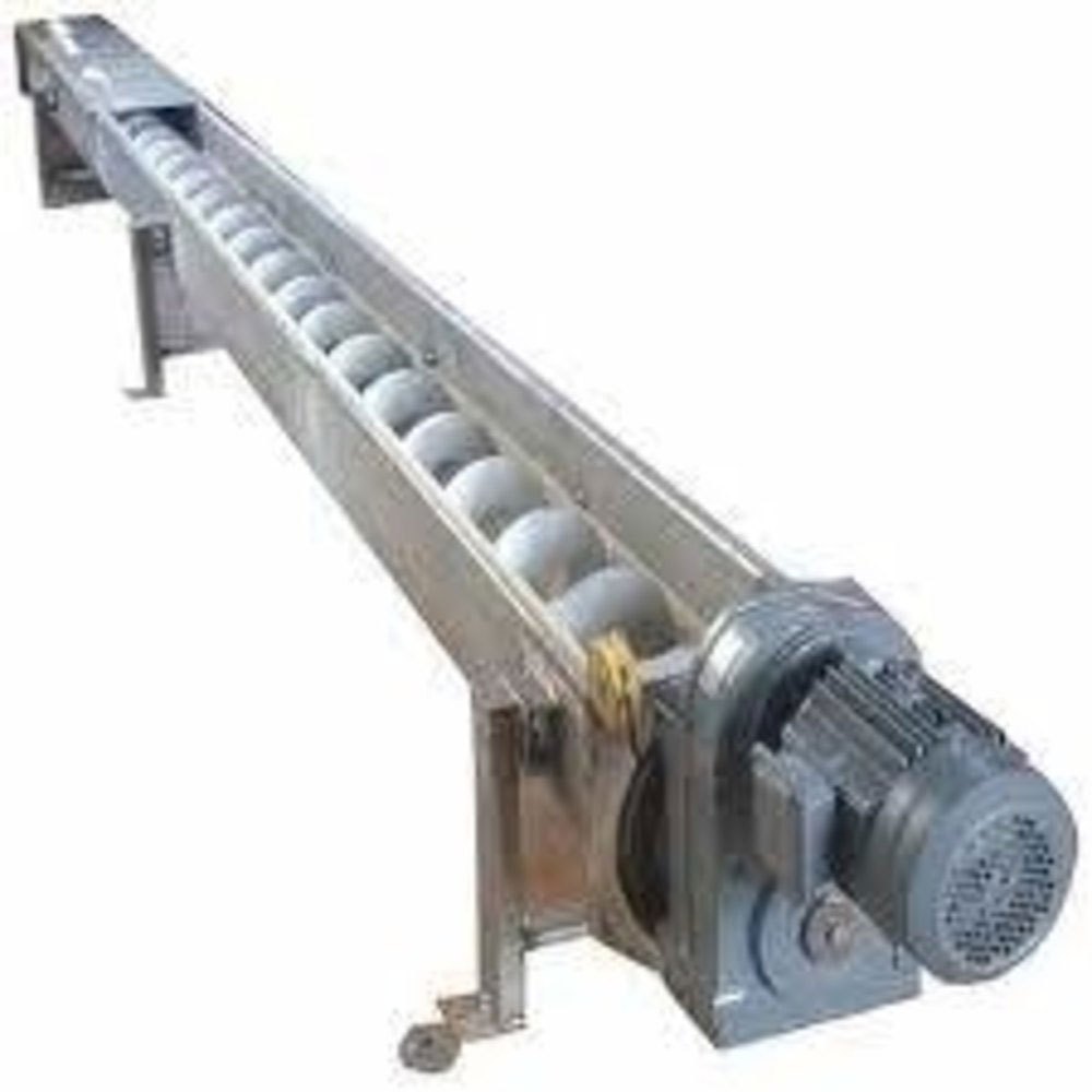 Cast Iron Roller Floor Screw Conveyor, Capacity: 50 Kg Per Feet, 240 V img