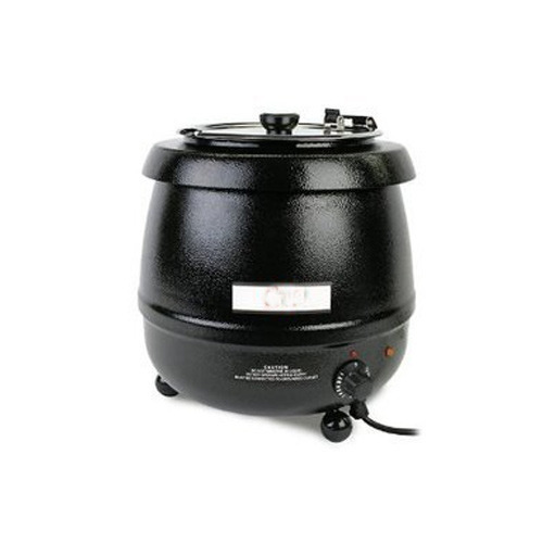 Black Stainlees Steel Soup Kettle, For Kitchen, Capacity: 5 Liters