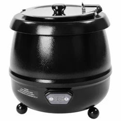 Black Pot Metal Body Commercial Soup Kettle- Digital Temperature Display, 5KG, Capacity: 10 Liters