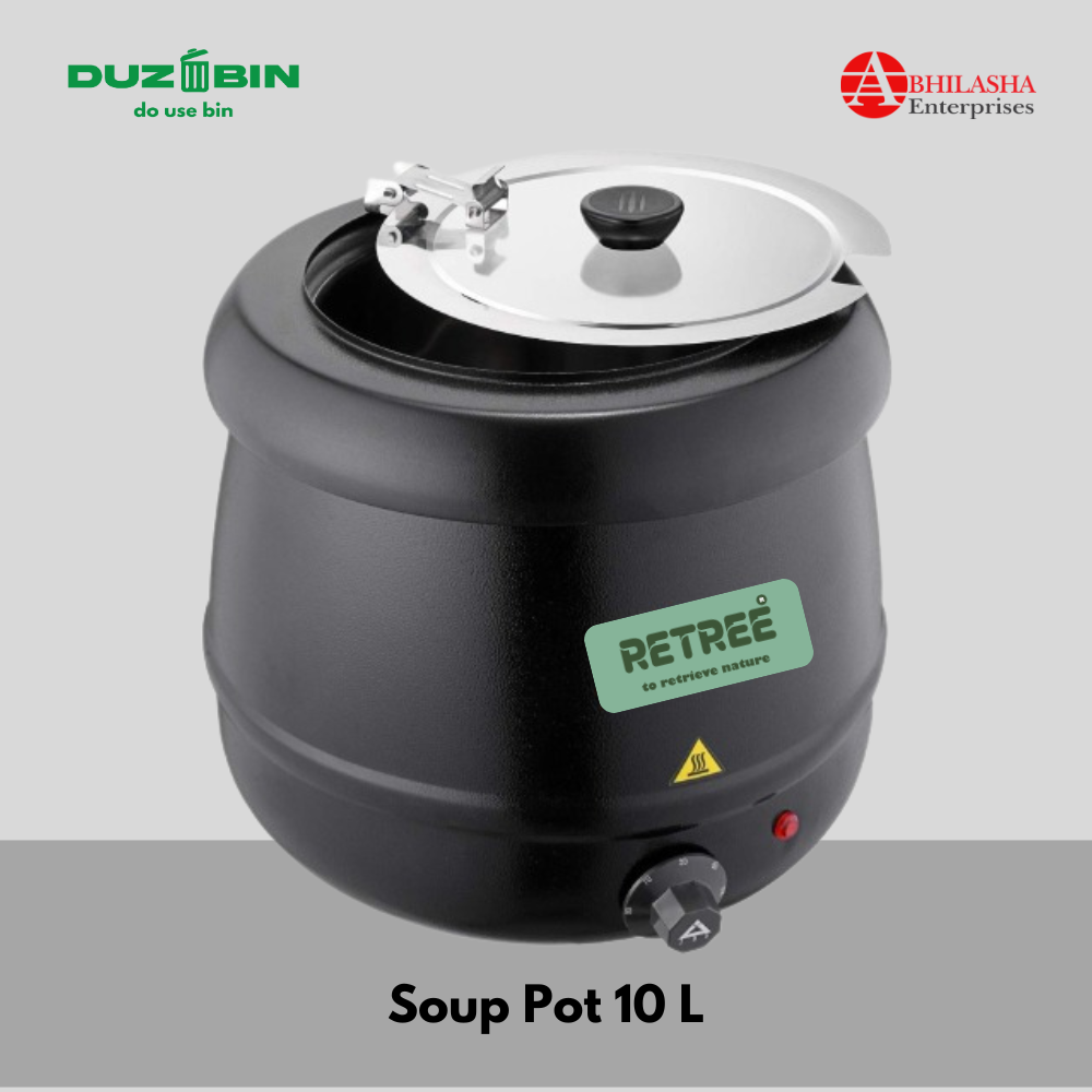 Stainless Steel MS SOUP POT 10 LTR