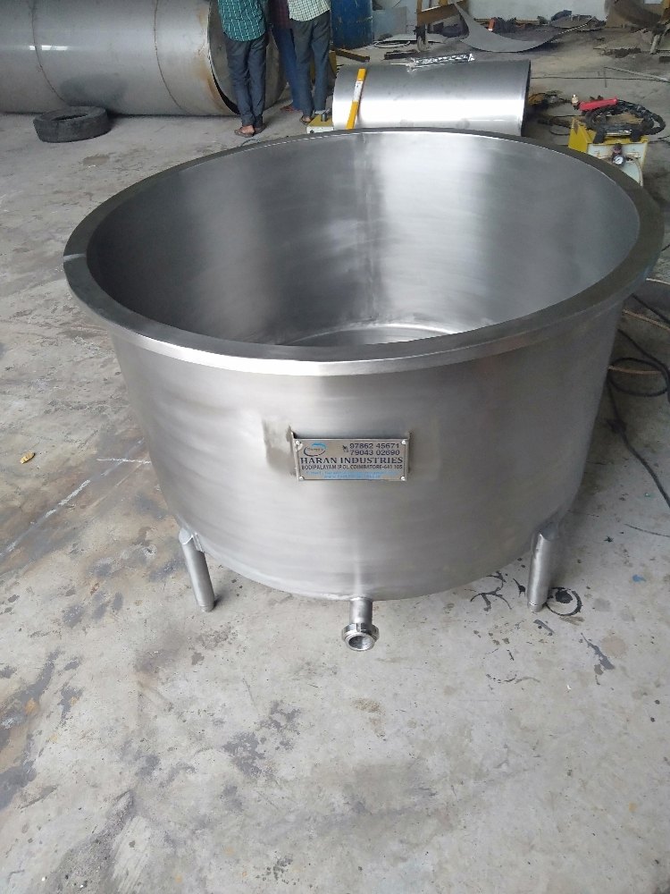 S S Dump Tank, Capacity: 300 To 1500litter