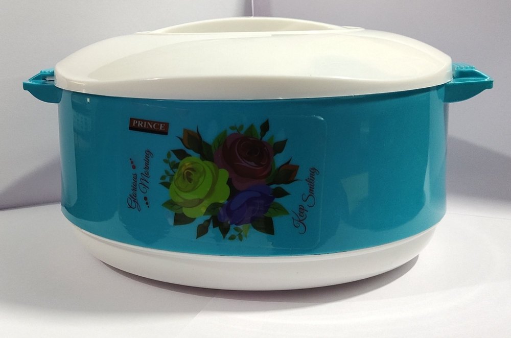 Prince Printed Insulated Plastic Casserole, For Home, Capacity: 2500 ml