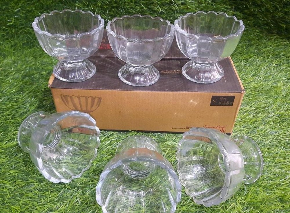 Glass Alaska ice cream set, No.of Piece: 6 img