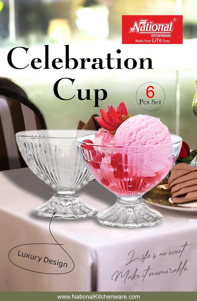 Plastic Transparent Ice Cream Cup, For Multi, Size: 250 ML