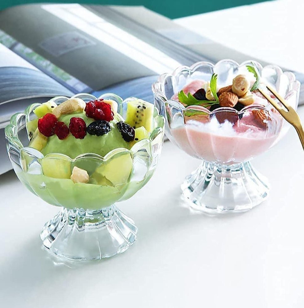 Transparent Plastic Ice Cream Cups, For Use For Home