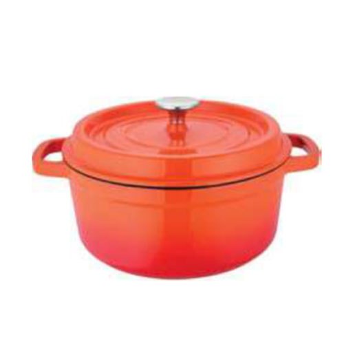 Red Riser Cast Iron Pot, Capacity: 3 Liter img