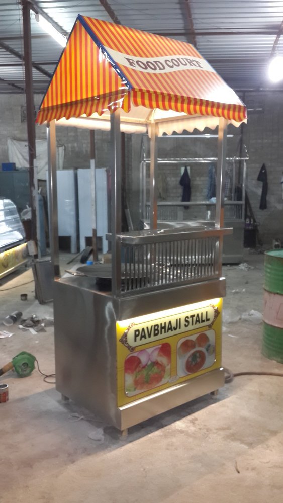 Stainless Steel Pav Bhaji Counter, For Street Food Stall img