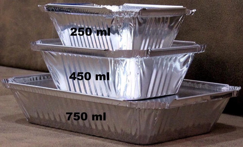 250ml Aluminum Foil Disposable Aluminium Food Containers img