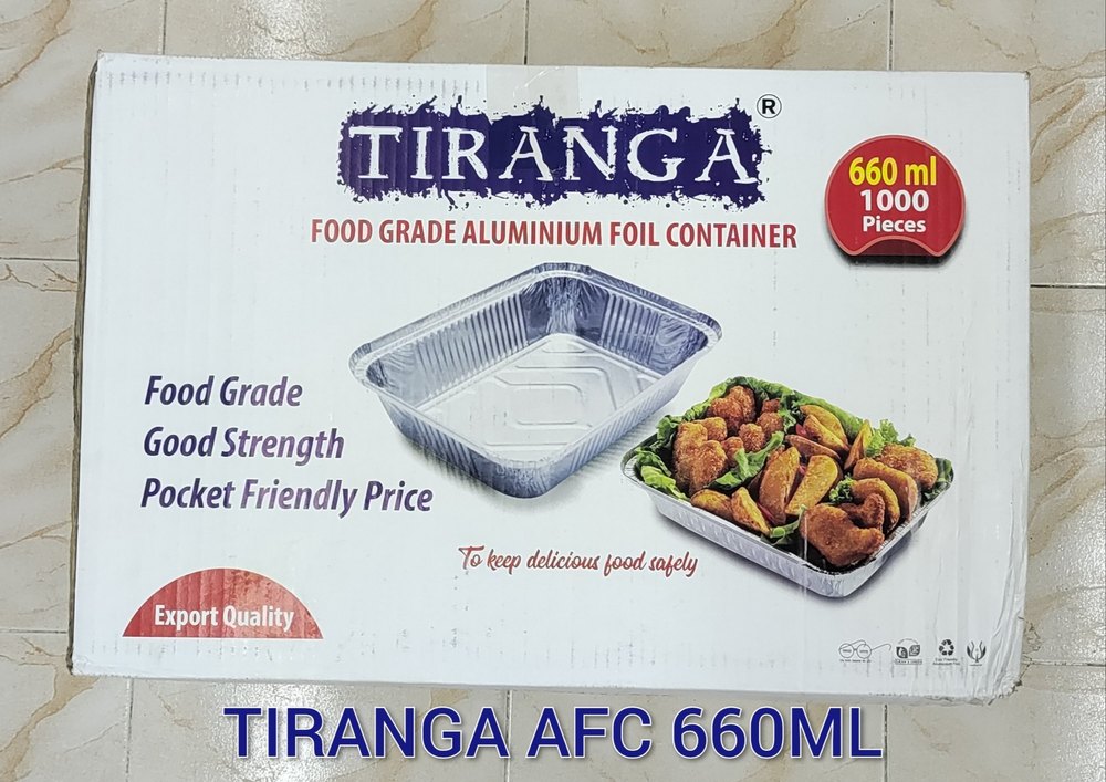 Rectangle Aluminium Foil Container 660 Ml