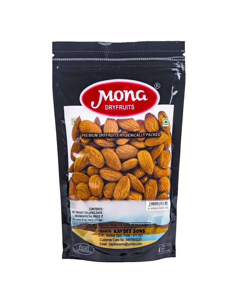 Almonds Premium, Packaging Type: Plastic Box, Packing Size: 100g & 250g img