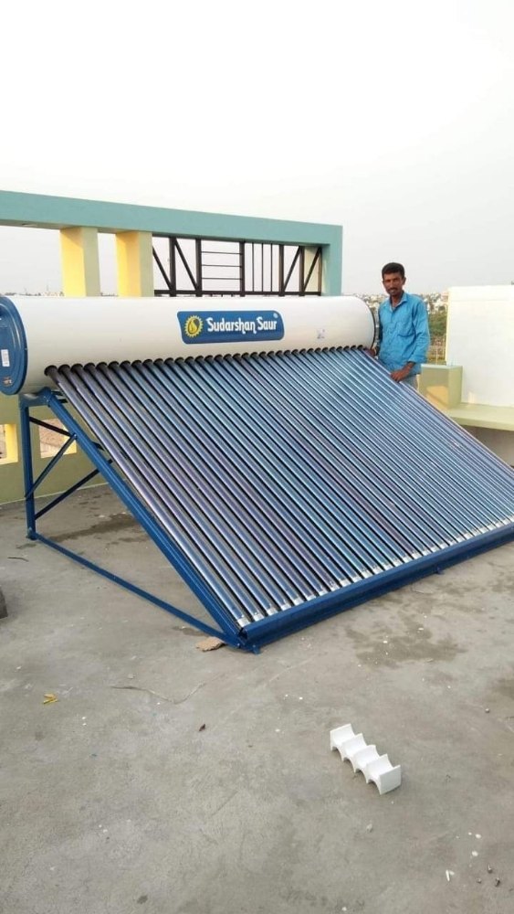 Sudharshan Saur Storage Solar Water Heater, 5 Star, White