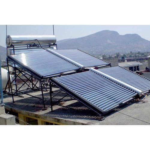 Evacuated Tube Collector (ETC) Stainless Steel Solar Water Heater, Capacity: 200 LPD