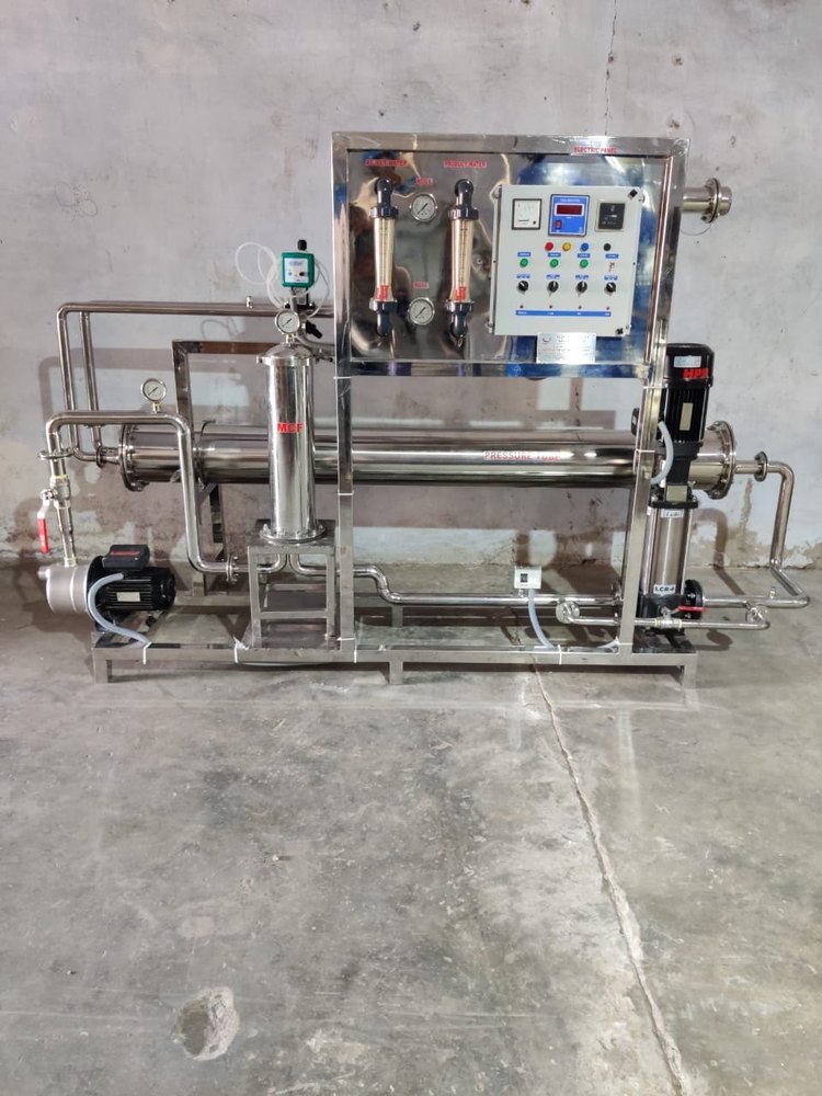 1000 LPH Dialysis Ro Water Plant, Stainless Steel