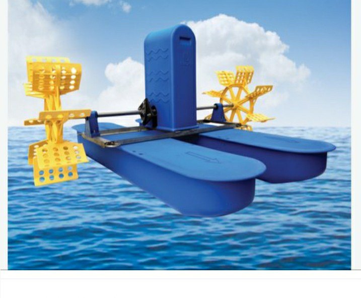 Surface Floating Fluidized Aerated Reactor 2 Hp Aquaculture Paddle Wheel Aerator, 1 (m3/h), 1 mm img