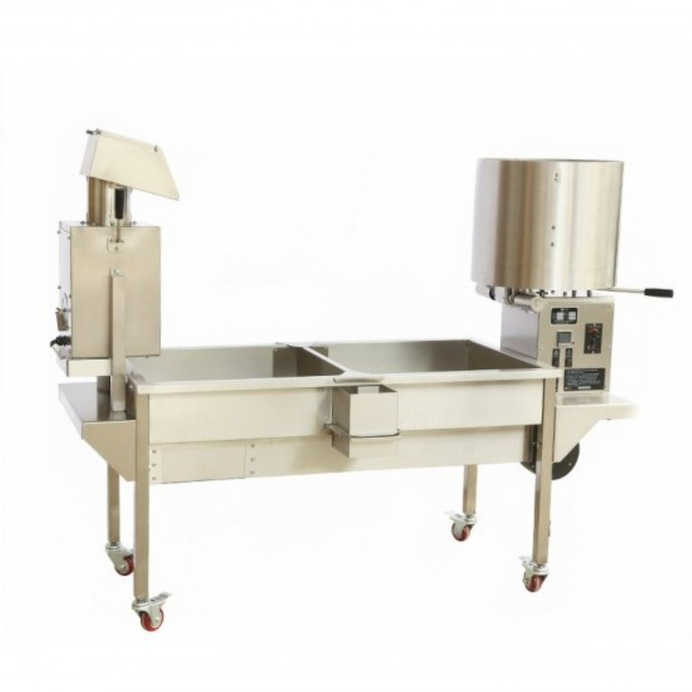 Stainless Steel Industrial Popcorn Making Machine with Sifter, 500.0 grams per batch