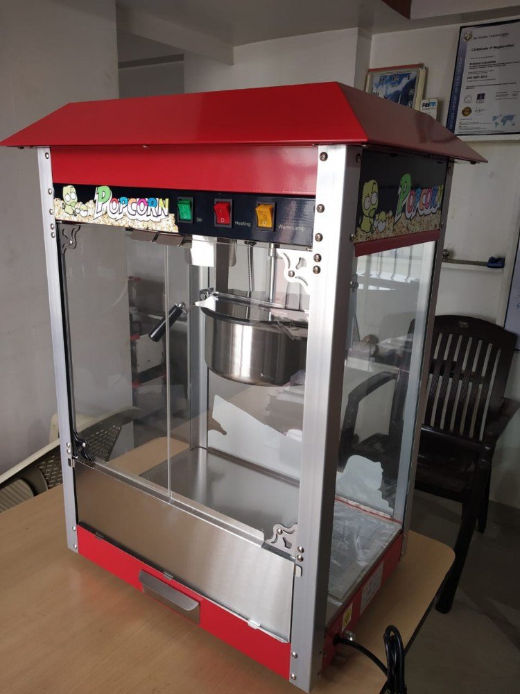 Electric Glass Popcorn Machine, 250 grams per batch