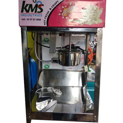 Electric Stainless Steel KMS Popcorn Machine, For Commercial