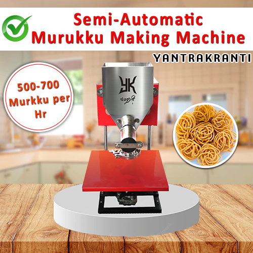 Semi Automatic Murukku Making Machine, Capacity: 10 Kg/Hour