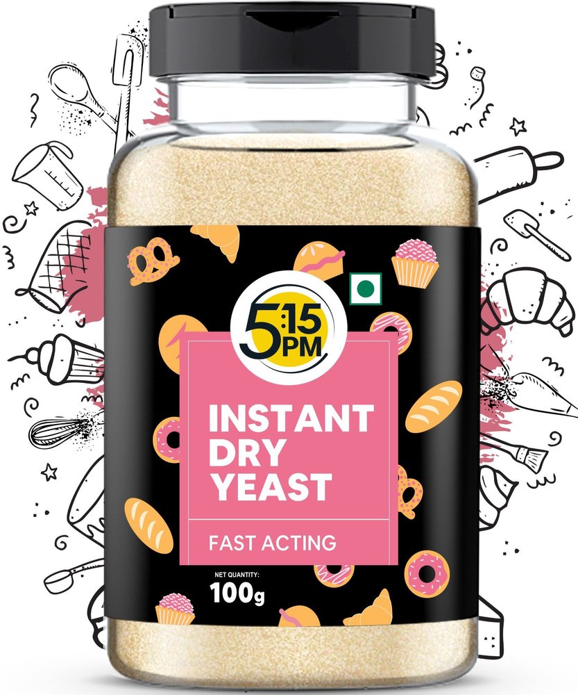 Instant Dry Yeast Powder - Active Dry Yeast For Bread Making And Pizza - 100g