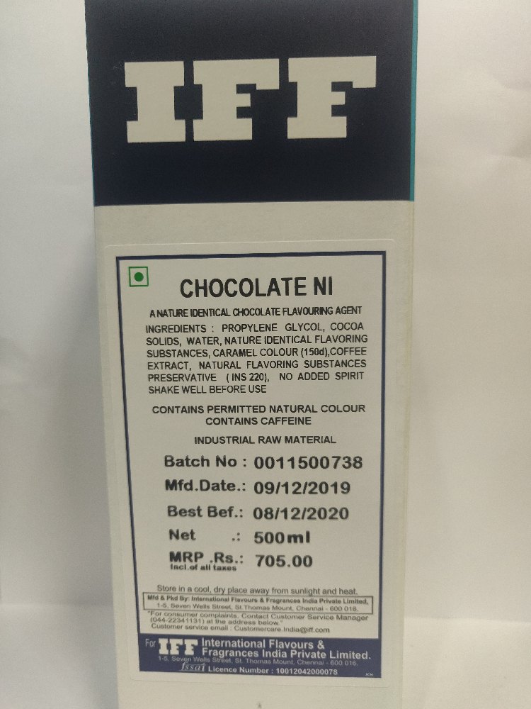 Chocolate Flavour Essence, Packaging Size: 500ml, 5 Ltr