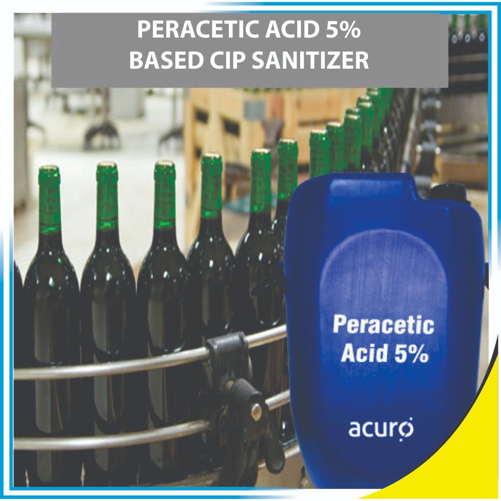 Peracetic Acid 5% Based CIP Sanitizer, For Sanitiser / Disinfectant