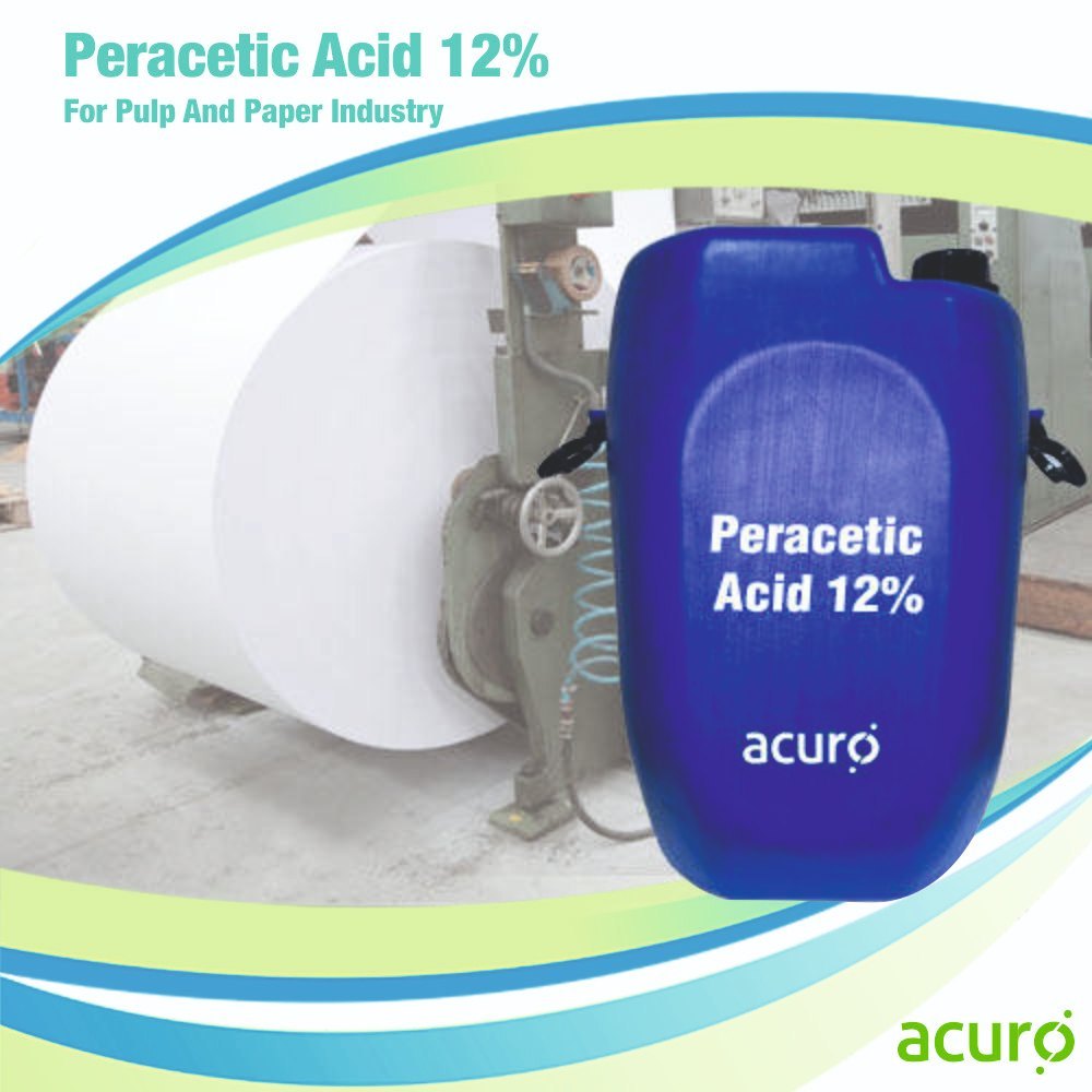 Industrial Grade Peracetic Acid 12%, For Pulp And Paper Industry, Pack Size: 50 kg img